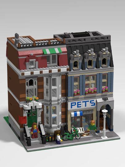 lego model   pet shop   street