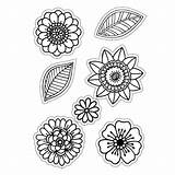 Flower Coloring Stamp Choose Board Pages sketch template