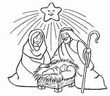 Jezusa Kolorowanka Narodziny Chrystusa Narodzenie Kolorowanki sketch template
