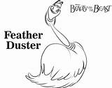 Duster Beast Beauty Feather Coloring Pages sketch template