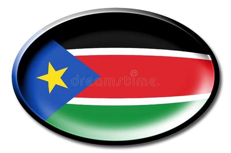 forma de borde de país y bandera de sudán 3d stock de ilustración