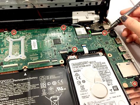 hp envy   ucl motherboard replacement ifixit