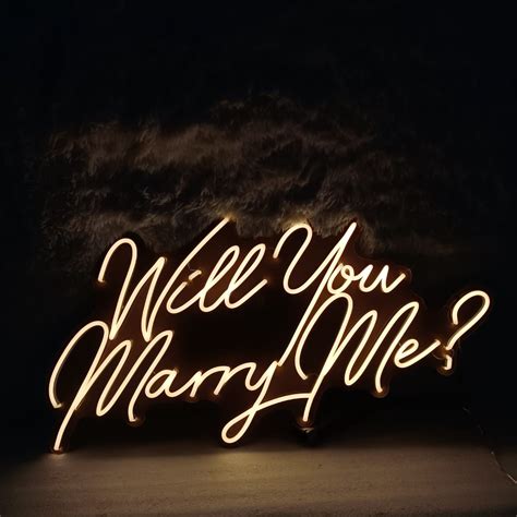 marry  neon sign