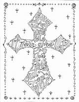 Religious Cross Crosses Farbe Christlicher Kreuze Malbuch Kunst Books Schrift sketch template