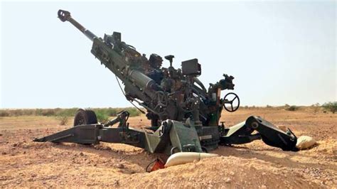 army tests howitzer cannons  pokharan