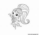 Shimmer Shine Coloring Pages Printable Print Nick Jr Getdrawings Book Color sketch template