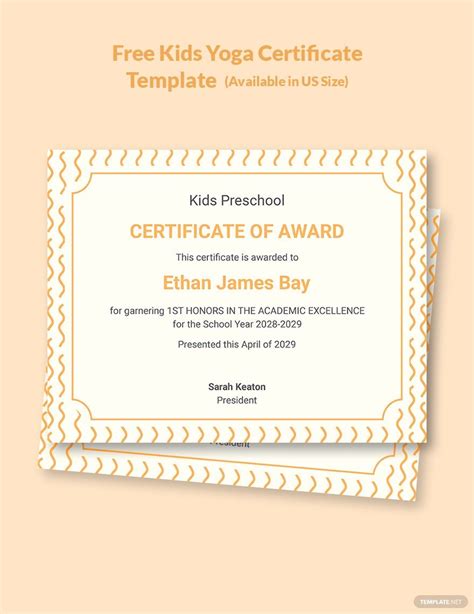 editable printable certificates  kids