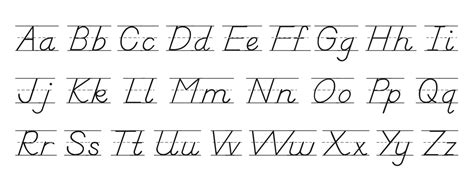 dnealian cursive alphabet  alphabetworksheetsfreecom