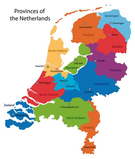 nederland kaart fotobehang