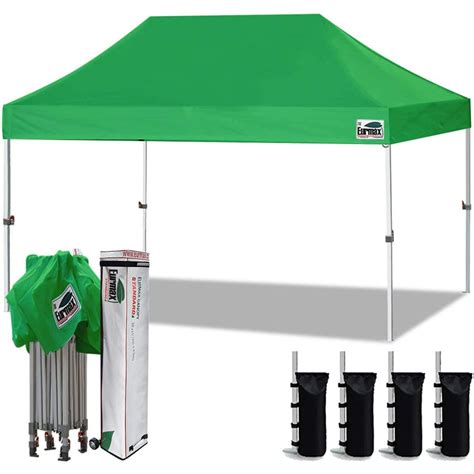 eurmax  ez pop  canopy tent commercial instant canopies  heavy duty roller bag