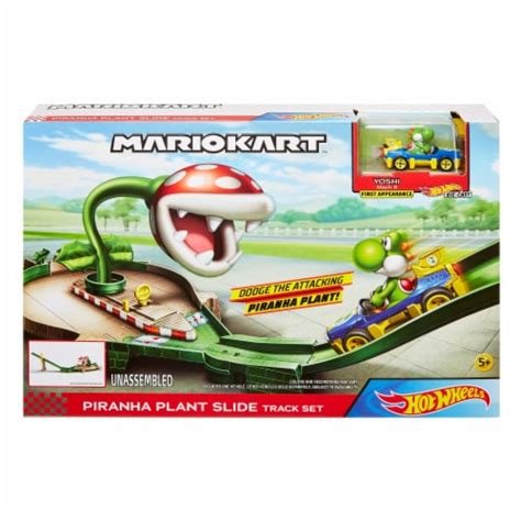 hot wheels mario kart piranha plant  track racing cars game toy