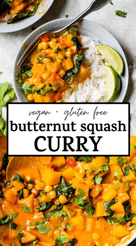 easy butternut squash curry   vegan  gluten   ready