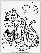 Mewarnai Harimau Lucu Mewarnaigambar Buddies Kartun Tigers sketch template