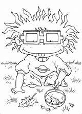 Rugrats Coloring Pages Colouring Getcolorings Printable Bo Color sketch template
