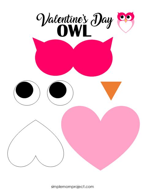 diy valentines day owl card  printable templates