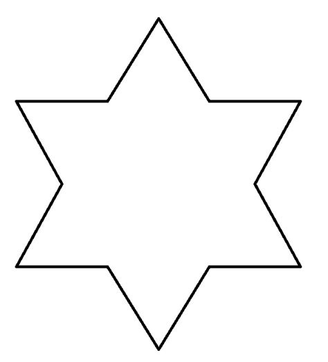 pointed star template clipart