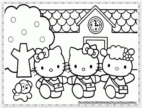 kitty coloring pages   clip art  clip art