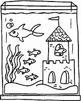 Coloring Aquarium Pages Fish Tank Akvaryum Boyama Sheets Printable Kaynak Choose Board sketch template
