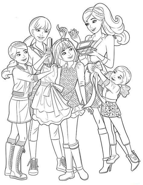 barbie   sisters coloring page barbie coloring pages