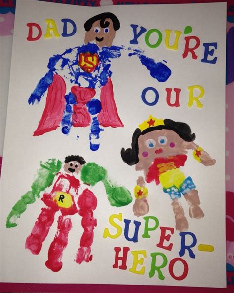 we just finished our father s day masterpiece superhero