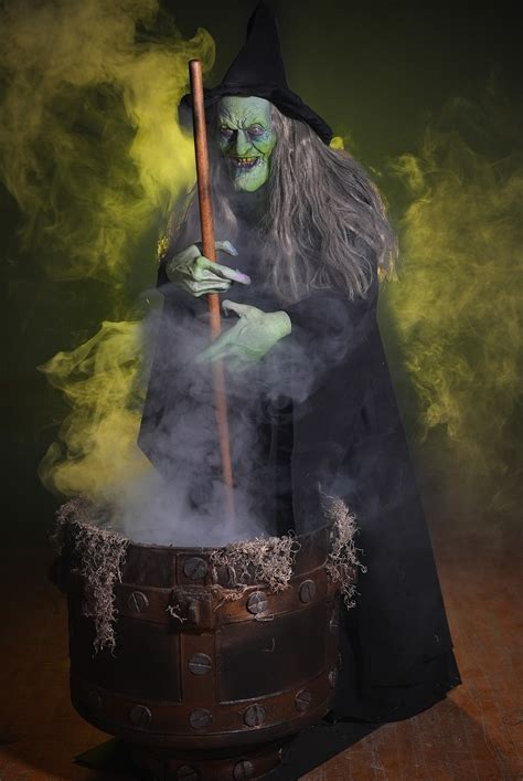witches brew wicked witch animatronic halloween prop distortions