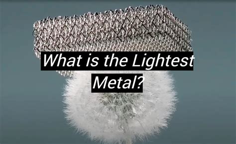 lightest metals   world metalprofy