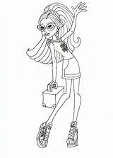Pages Ghoulia Coloring Yelps Printable Getcolorings Monster High sketch template
