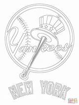 Yankees Coloring York Logo Pages Baseball Mlb Printable Jersey Giants Dodgers City Color Sport Kids Print Logos Sheets Drawing Getcolorings sketch template