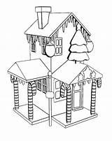 Coloring House Christmas Pages Gingerbread Drawing Printable Popular Getdrawings Houses Books sketch template