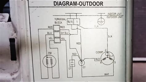 split ac outdoor unit wiring diagram diksha youtube