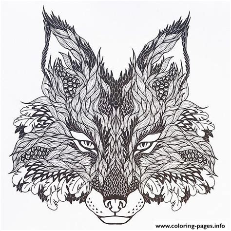 print adults difficult animals wolf hd color coloring pages foxes