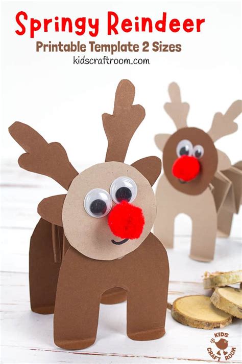 fun springy reindeer craft  kids kids craft room