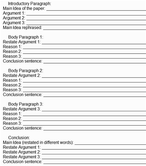 research paper blank outline google search homework pinterest