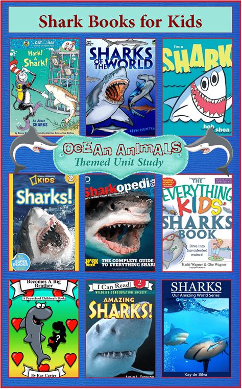 shark week books  kids ocean animals unit study