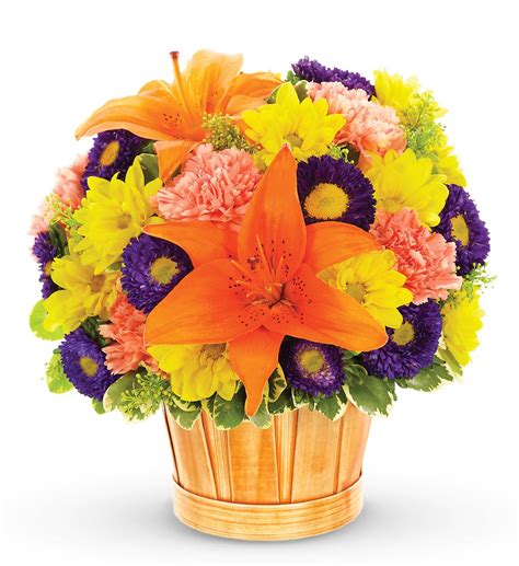 abundant harvest basket avas flowers