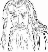 Gandalf Tolkien Coloriage Dragoart Sheets sketch template