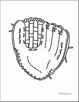 Glove Baseball Softball Clipart Printable Gloves Drawing Cliparts Outline Clip Getdrawings Coloring Library Webstockreview sketch template
