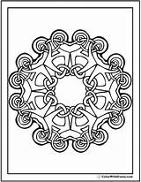 Celtic Coloring Pages Irish Color Colorwithfuzzy Designs Sheets Scottish sketch template