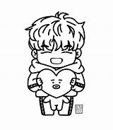 Bts Bt21 Coloring Pages Tata Chibi Taehyung Fanart Desenho Desenhos Drawings Kawaii Drawing Anime Kpop Easy Cute Pool Roni Outline sketch template
