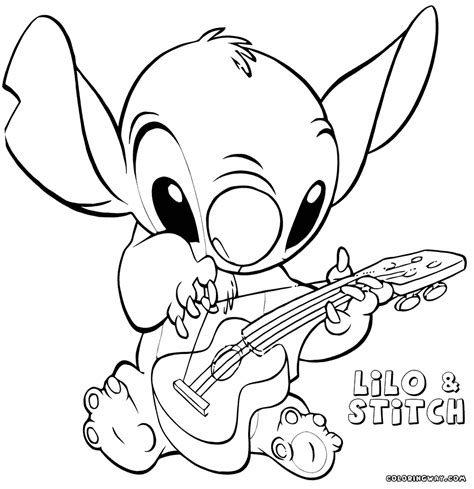 lilo  stitch coloring page coloring page    print