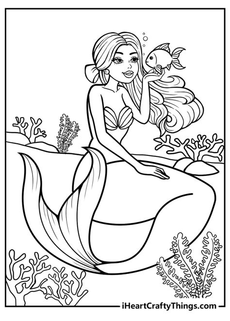 fresh pict simple mermaid coloring pages barbie mermaid coloring