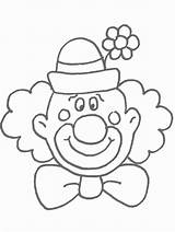 Coloring Clown Circus Pages Easily Print sketch template