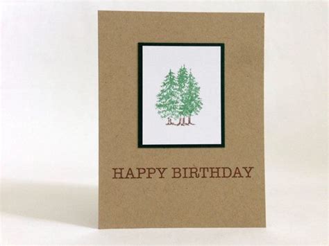 tree birthday card nature birthday card forest birthday card