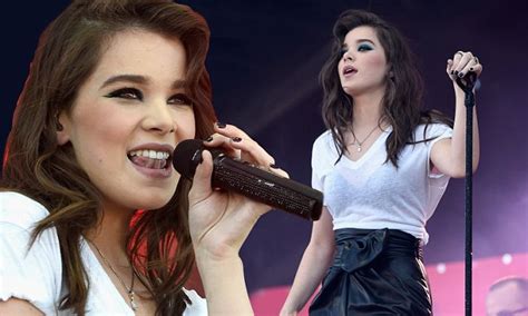 hailee steinfeld in high waisted pants for iheartradio music festival