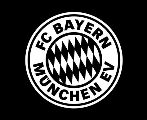 simbolo del logotipo del bayern munich diseno en blanco  negro vector