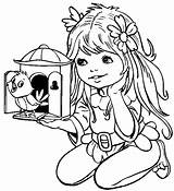 Coloring Pages Cute Little Girls Girl Color Kids Fun sketch template
