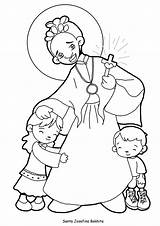 Bakhita Josefina Catequesis Catecismo Dibujosparacatequesis Guardar Niños Santas sketch template