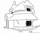 Coloring Stone Cottage Rubble Thatched Pages Coloringpages101 Kids sketch template