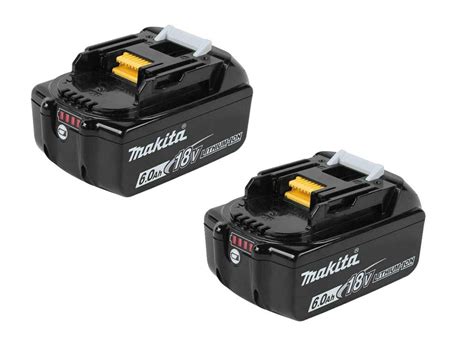 Makita Bl1860b Pack De Batteries Li Ion 18v 6 0 Ah 2 Pièces
