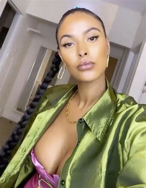 maya jama teases cleavage and flaunts jaw dropping pins in